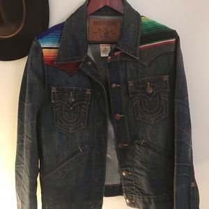 True Religion Denim / Multi Serape Jean Jacket